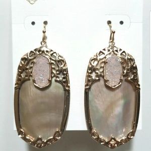 Kendra Scott Jewelry - Kendra Scott Deva Rose Gold Brown MOP Earrings Kendra Scott Jewelry - Kendra Scott Deva Rose Gold Brown MOP Earrings